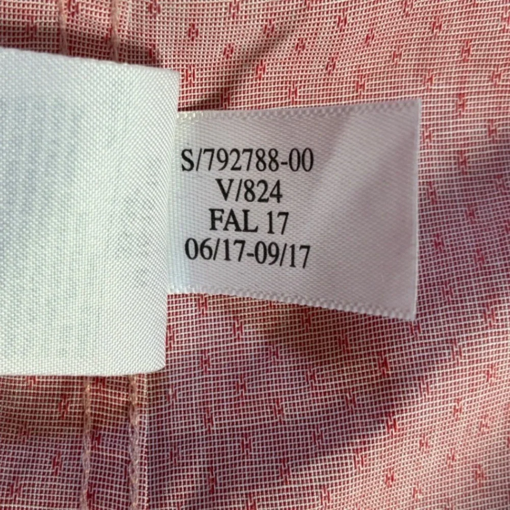Banana Republic Mens M Pink Micro Dot Non Iron Slim Fit Button Down Shirt